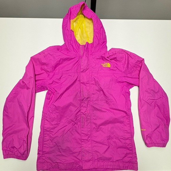 The North Face Other - The North Face Girls L 14-16 Bright Pink Hyvent Windbreaker Zip Up Hooded Jacket